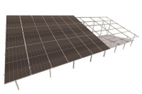 Fixed Angle - 3 Vertical Panels in Ground